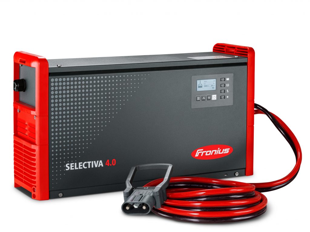  Mit den Ladegeräten der Selectiva-Familie bietet Fronius die fortschrittlichste am Markt verfügbare Technologie zum Laden von Antriebsbatterien für elektrische Flurförderzeuge.