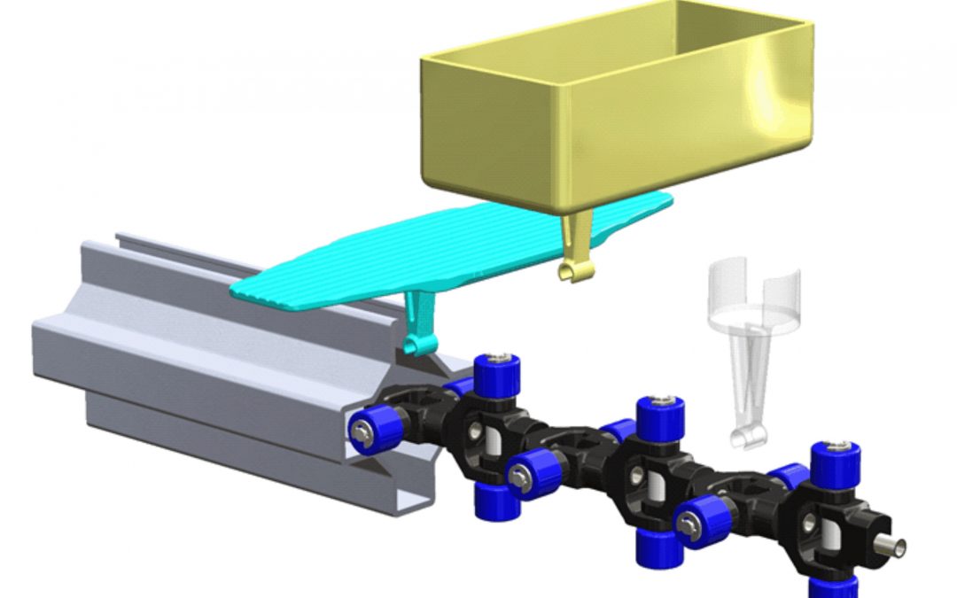 3D-Kettenantrieb für Stetigförderer